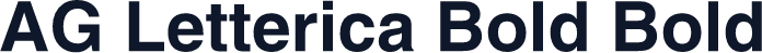 AG Letterica Bold Bold