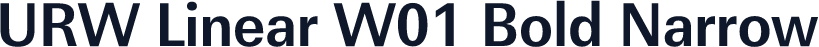 URW Linear W01 Bold Narrow