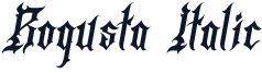 Rogusta Italic