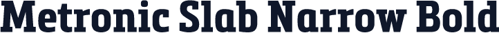 Metronic Slab Narrow Bold