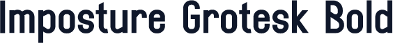 Imposture Grotesk Bold
