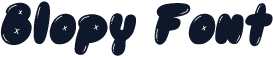 Blopy Font