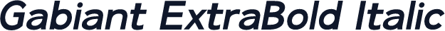 Gabiant ExtraBold Italic