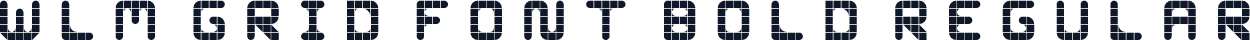 WLM Grid Font Bold Regular