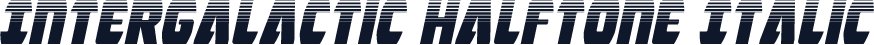 Intergalactic Halftone Italic