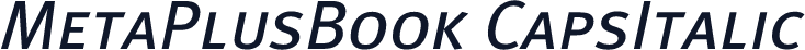 MetaPlusBook CapsItalic