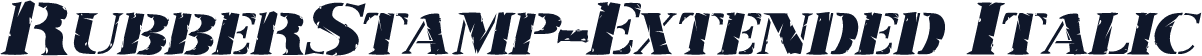 RubberStamp-Extended Italic