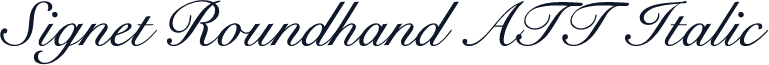 Signet Roundhand ATT Italic