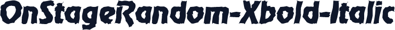 OnStageRandom-Xbold-Italic