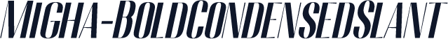 Migha-BoldCondensedSlant