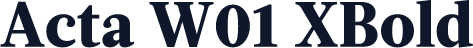 Acta W01 XBold