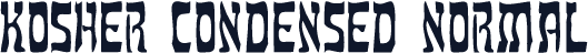 Kosher Condensed Normal