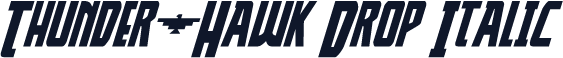 Thunder-Hawk Drop Italic