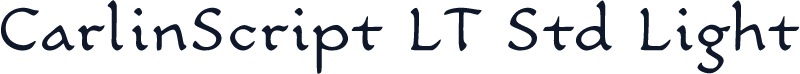 CarlinScript LT Std Light