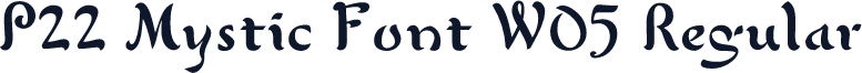 P22 Mystic Font W05 Regular