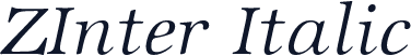 ZInter Italic