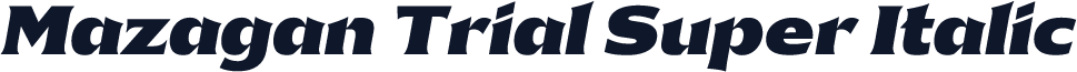 Mazagan Trial Super Italic