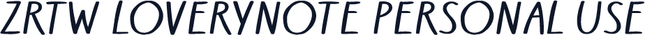 ZRTW Loverynote Personal Use