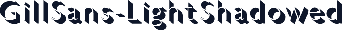 GillSans-LightShadowed