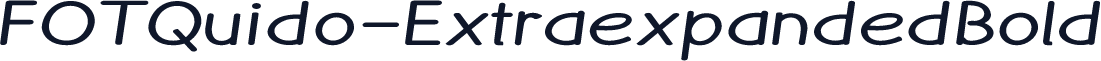 FOTQuido-ExtraexpandedBold