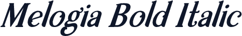 Melogia Bold Italic