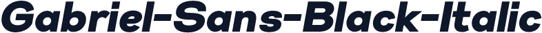 Gabriel-Sans-Black-Italic