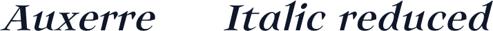 Auxerre 56 Italic reduced