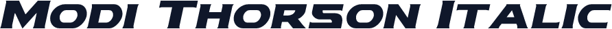 Modi Thorson Italic