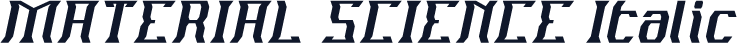 MATERIAL SCIENCE Italic