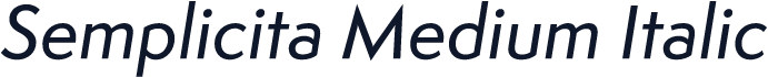 Semplicita Medium Italic