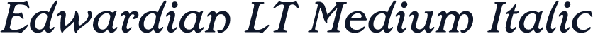 Edwardian LT Medium Italic