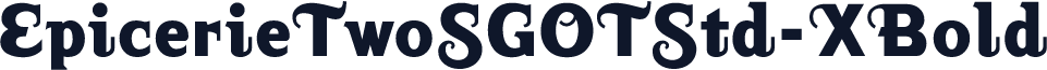 ☞EpicerieTwoSGOTStd-XBold