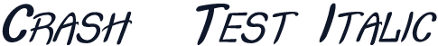 Crash  Test Italic