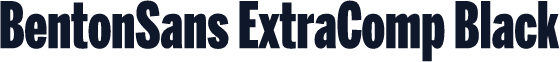 BentonSans ExtraComp Black