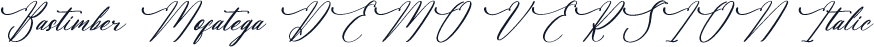 Bastimber Mofatega DEMO VERSION Italic