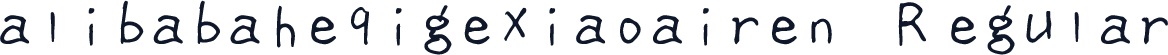 alibabaheqigexiaoairen Regular