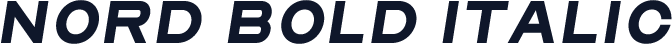 Nord Bold Italic