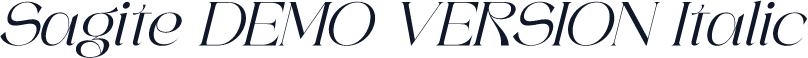 Sagite DEMO VERSION Italic