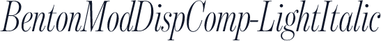 BentonModDispComp-LightItalic