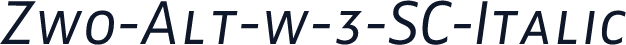 Zwo-Alt-w-3-SC-Italic