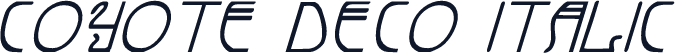 Coyote Deco Italic