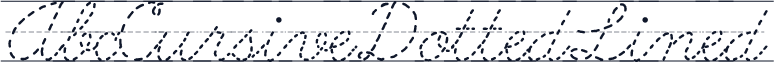 AbcCursiveDottedLined