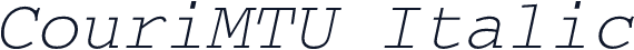 CouriMTU Italic