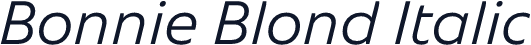 Bonnie Blond Italic
