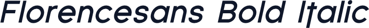 Florencesans Bold Italic