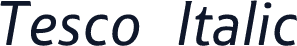 Tesco   Italic