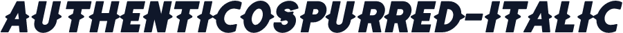 AuthenticoSpurred-Italic
