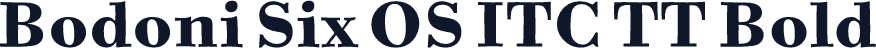 Bodoni Six OS ITC TT Bold