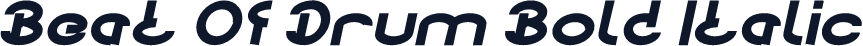 Beat Of Drum Bold Italic