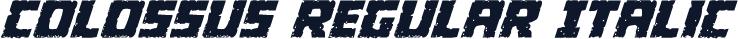 Colossus Regular Italic